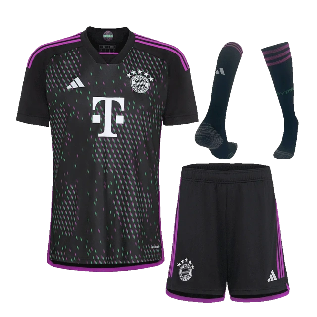 23-24 Bayern Munich Away Whole Kit （Jersey+Shorts+Socks）