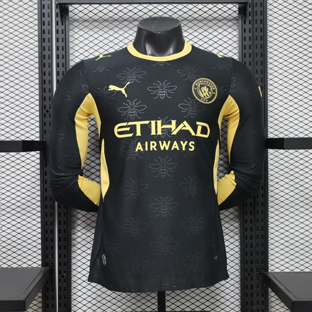 Manchester City Away Long Sleeve Football Jersey Shirt 2026/27