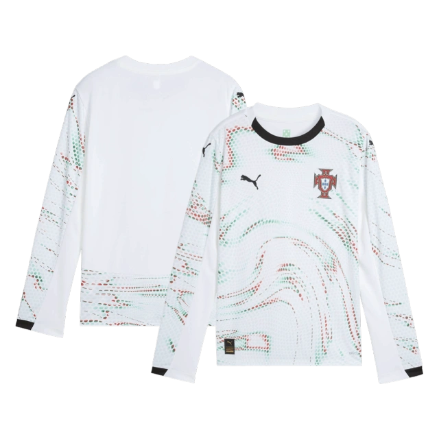 Portugal Long Sleeve Jersey Away Football Shirt 2025