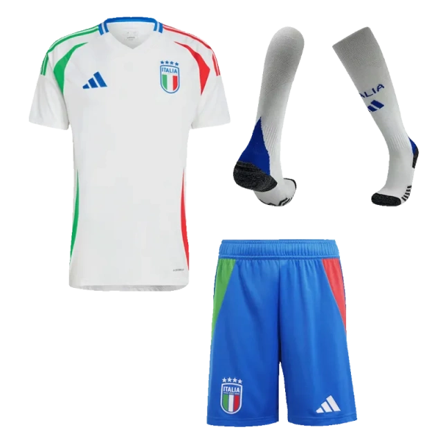 Italy Away Whole Kit(Jersey+Shorts+Socks) Euro 2024