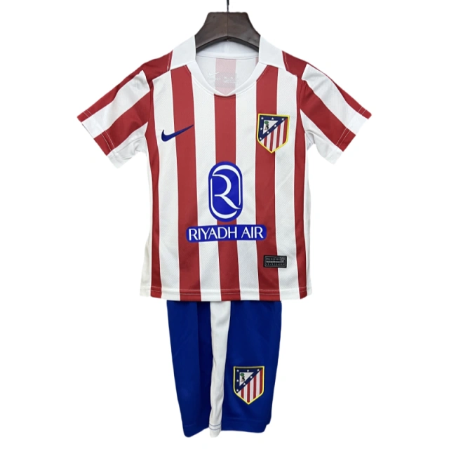 kids Atletico Madrid Home Soccer Kits 25-26