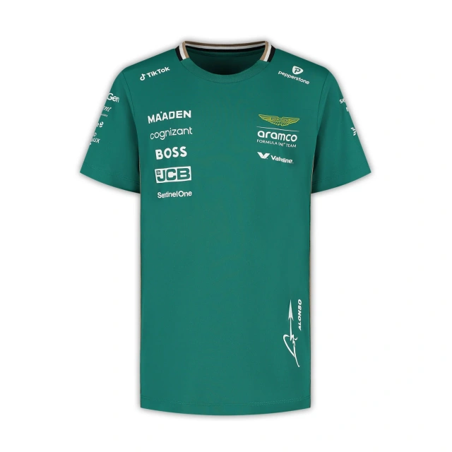 Aston Martin F1 2025 Kids Alonso Driver T-Shirt