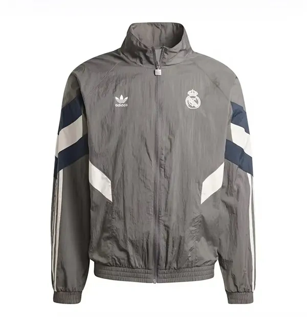 2024-2025 Real Madrid Jersey Windbreaker Grey