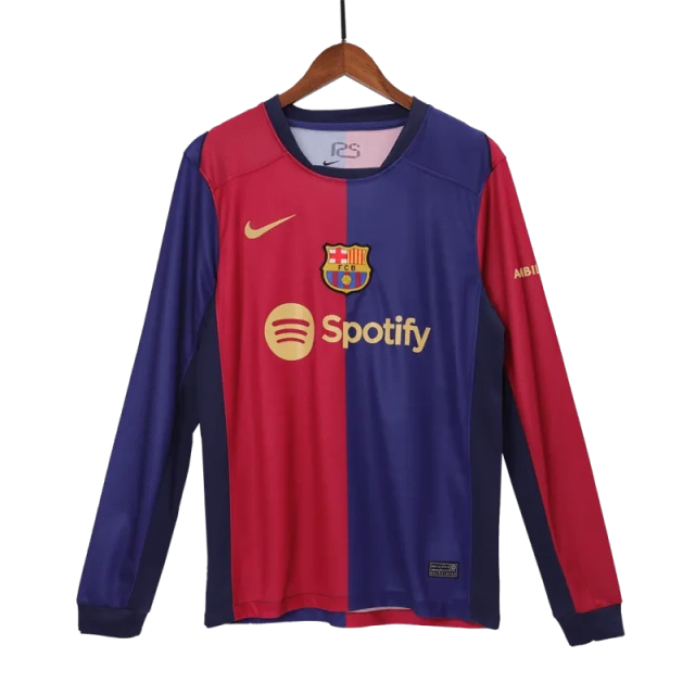 24-25 Barcelona Home Long Sleeve Jersey