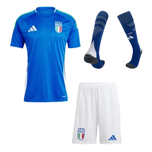 Italy Home Whole Kit(Jersey+Shorts+Socks) Euro 2024