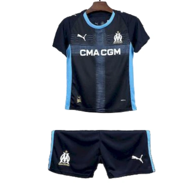 25-26 Marseille Away Kids Football jersey kit 2025-26 Fan version