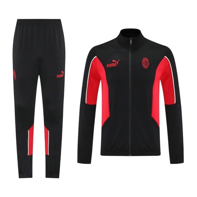 2025-26 AC Milan Black&Red Training Football Long Track suits