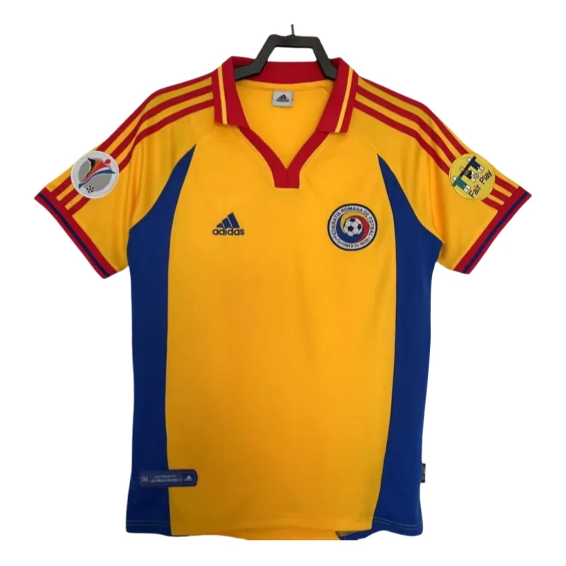 2000 Romania Home Football Retro jersey